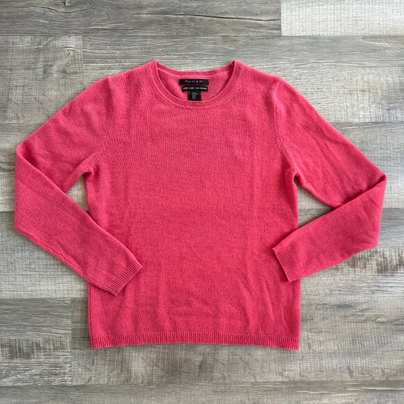 Tahari Pure Luxe 100% Cashmere Pullover Sweater (size M) - Picture 1 of 11